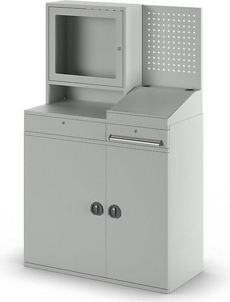 Produktbild eurokraft pro Computer-Arbeitsstation, Stahlblech