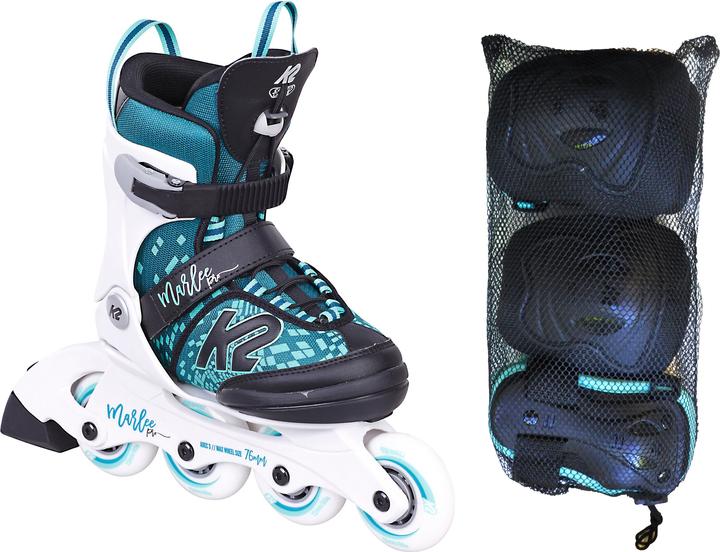 Produktbild K2 Inlineskate Set Marlee Pro Pack Kids (Grösse: 35.0-40.0 (L), design) (40)