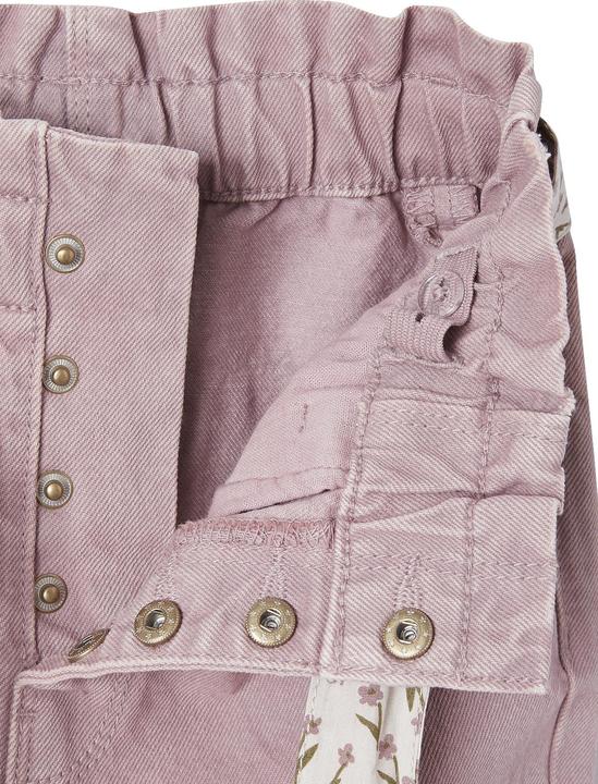 Actual product image Vertbaudet Girls' paperbag trousers with fabric belt (140)