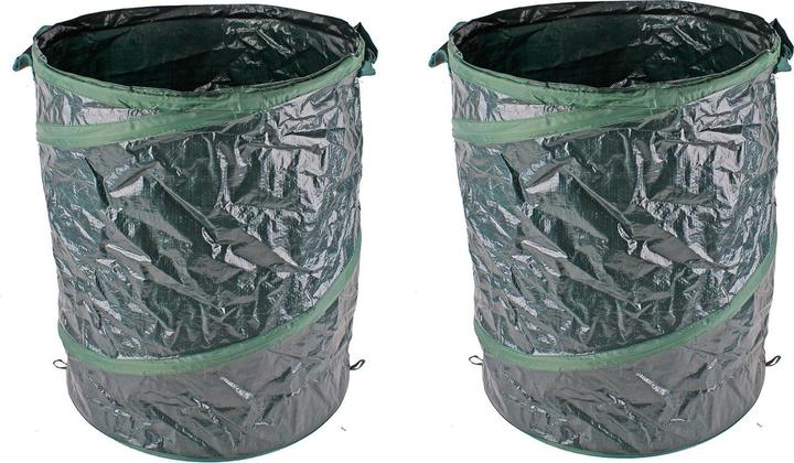 Produktbild Mojawo 2er Gartenabfallsack Laubsack Biomüll selbstaufstellend Popup 160L (160 l)