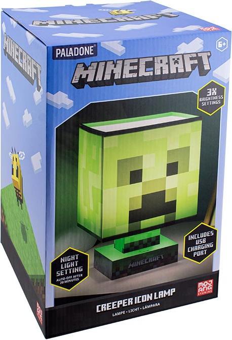 Productafbeelding Paladone Products Minecraft: Creeper Icoon Lamp met USB-oplader