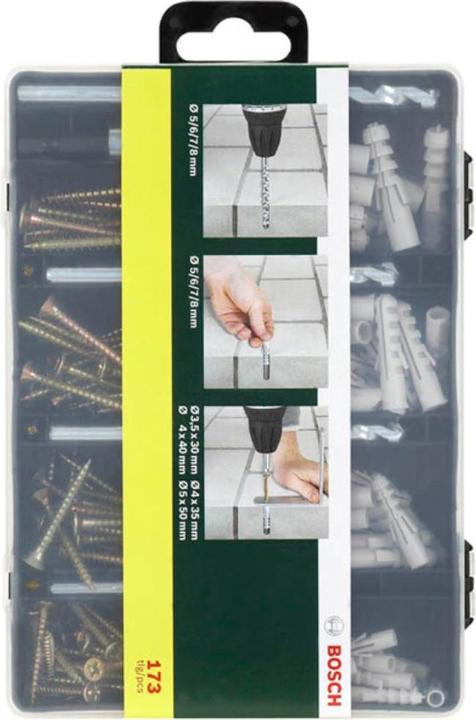 Productafbeelding Bosch Zubehör Bevestigingsset met SDS-Plus boren. 173-delig (5, 6, 7, 8 mm)