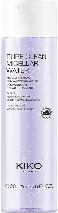 Image du produit KIKO Milano Pure Clean Micellar Water Normal To Dry 200ml (Chiffons de nettoyage, 200 ml)