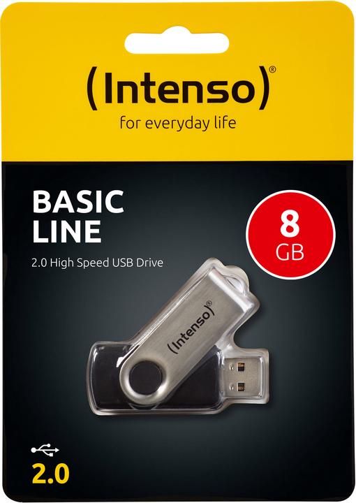 Actual product image Intenso basic line (8 GB, USB-A)
