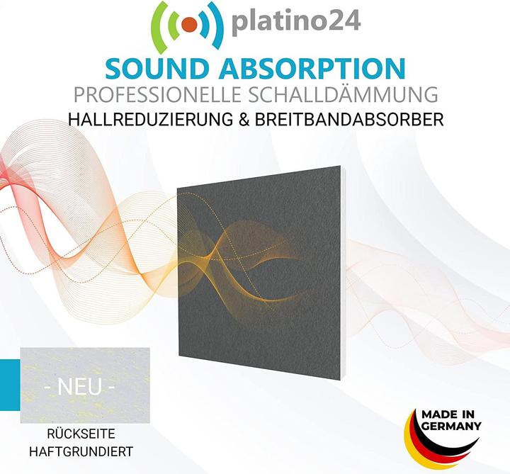 Image du produit Platino24 Absorbeur de son avec feutre acoustique (1 pcs)