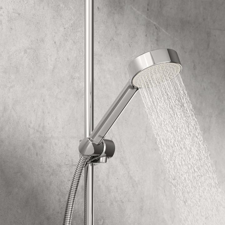 Actual product image Hansa Hansabasicjet hand shower, anti-calc technology, D= 95 mm, 1-jet, eco flow, 44610400 (1 Beam types, 9 l/min)