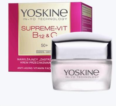 Actual product image Yoskine Supreme-Vit B12 & C Moisturising Day Cream 50+ For Face 50Ml (50 ml, Day cream)