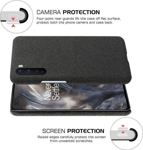Produktbild MU Style Hardcase mit Stoffrückseite (OnePlus Nord)