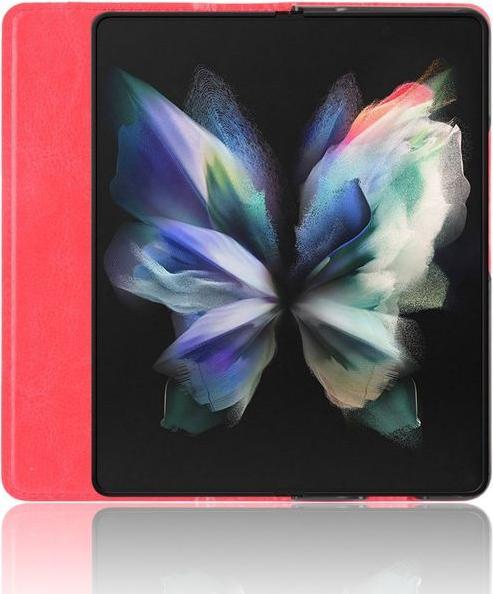 Actual product image MU Classic Retro Leather Bookcover Case (Samsung Galaxy Z Fold3)