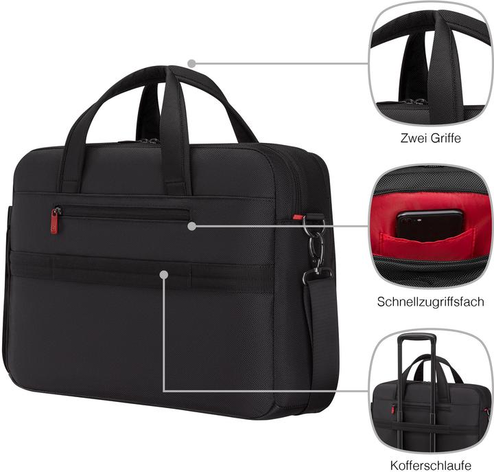 Actual product image Wenger Meteor Brief 16 - 17" Laptop-Tasche mit Tablet-Fach - schwarz (17")