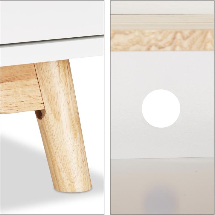 Image du produit Relaxdays table de chevet (43 x 40 x 74 cm)