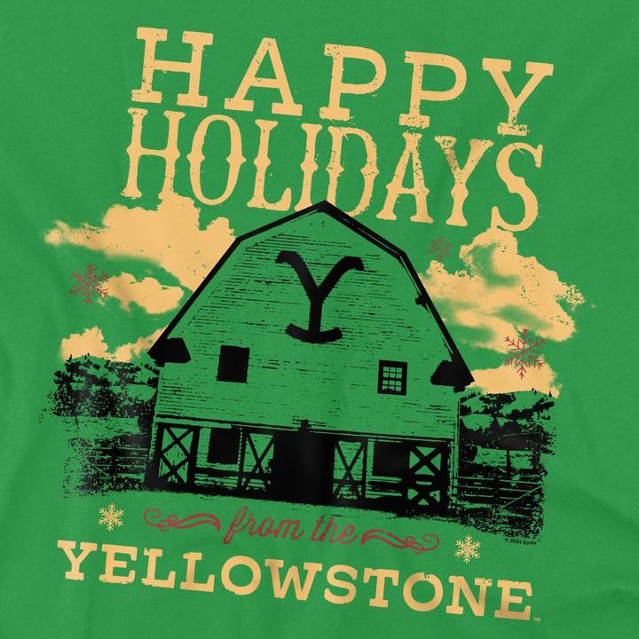Produktbild Yellowstone Happy Holidays TShirt weihnachtliches Design (4XL)
