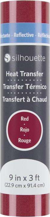 Silhouette Aufbügelfolie reflektierend rot