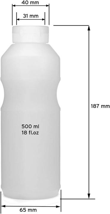 Produktbild 10er-Set Quetschflaschen inkl. Beschriftungsetiketten