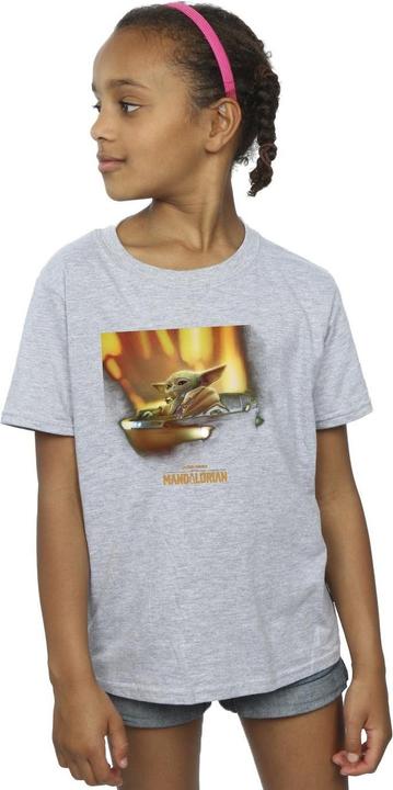 Produktbild Star Wars The Mandalorian Grogu Painted TShirt Mädchen (116)