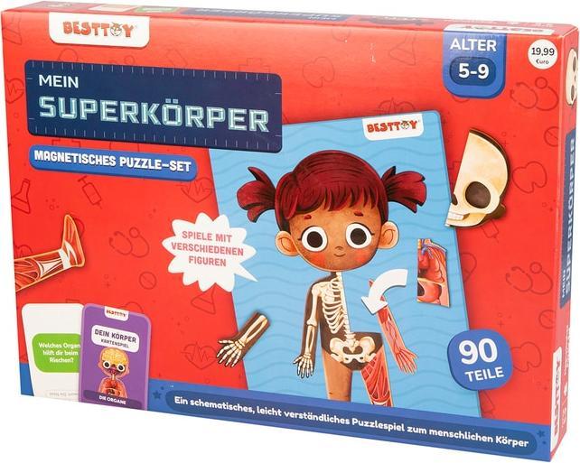 Besttoy - Puzzle und Lernkarten - Dein Körper (90 Teile)