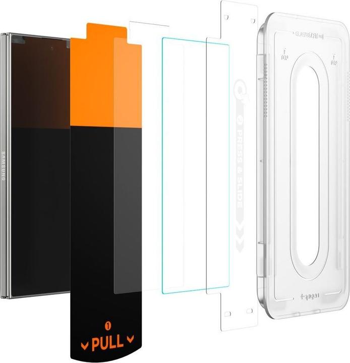 Produktbild Spigen - Glas.tR EZ-FIT Pro HD (2 pack) - Samsung Galaxy Z Fold7 - Clear (2 Stück, Samsung Galaxy Z Fold7)