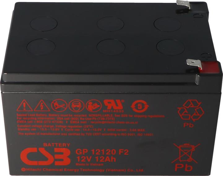 Produktbild CSB Akku APC Ersatzbatterie Nr. 4 APC-RBC4, SCD4, APC RBC4 (12 V, 12 Ah)