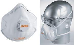 Actual product image Uvex Safety Fine dust mask with valve (FFP2, 15 x)