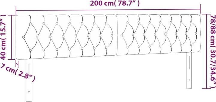 Actual product image VidaXL Jasmine (160 x 7 x 128 cm)