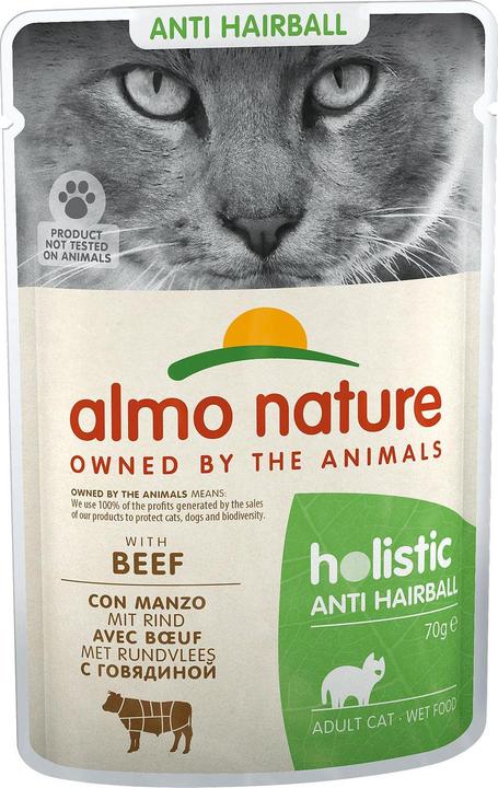 Actual product image Almo Nature PFC Anti-Hairball Beef (Adult, Senior, 1 pcs., 70 g)