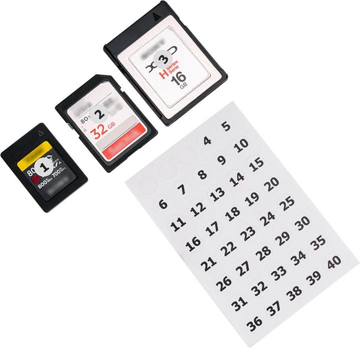 Actual product image JJC JBC BAT6 Plastic Storage Case