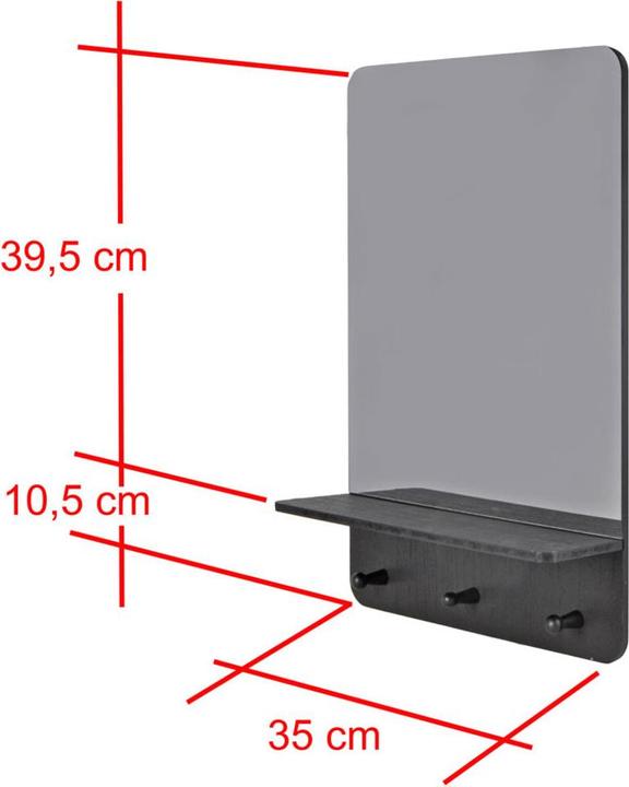 Productafbeelding Champ Spiegel met plank (35 x 50 cm)