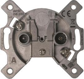 Produktbild WISI Antennendose, 2-Loch Stichdose 5 dB (Antennendose)