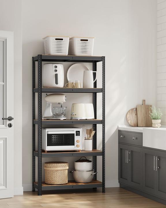 Produktbild Songmics Schwerlastregal GLR040B11 schwarz, braun 90,0 x 40,0 x 180,0 cm