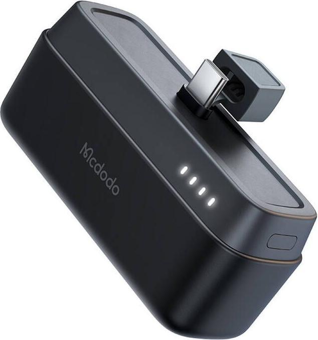 Mcdodo Power Bank MC-6301 20W, 5000mAh to USB-C (black) (5000 mAh, 20 W, 18.50 Wh)
