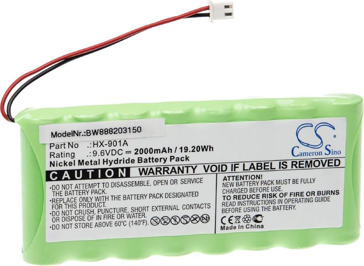 Actual product image XCell Medizintechnik-Akku passend für Huaxi HX-901A - 2000mAh, 9,6V, NiMH (9.60 V, 2000 mAh)