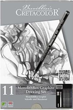 Image du produit Cretacolor Set de crayons graphite Monolith Boîte métallique avec 11 monolithes (11 x)