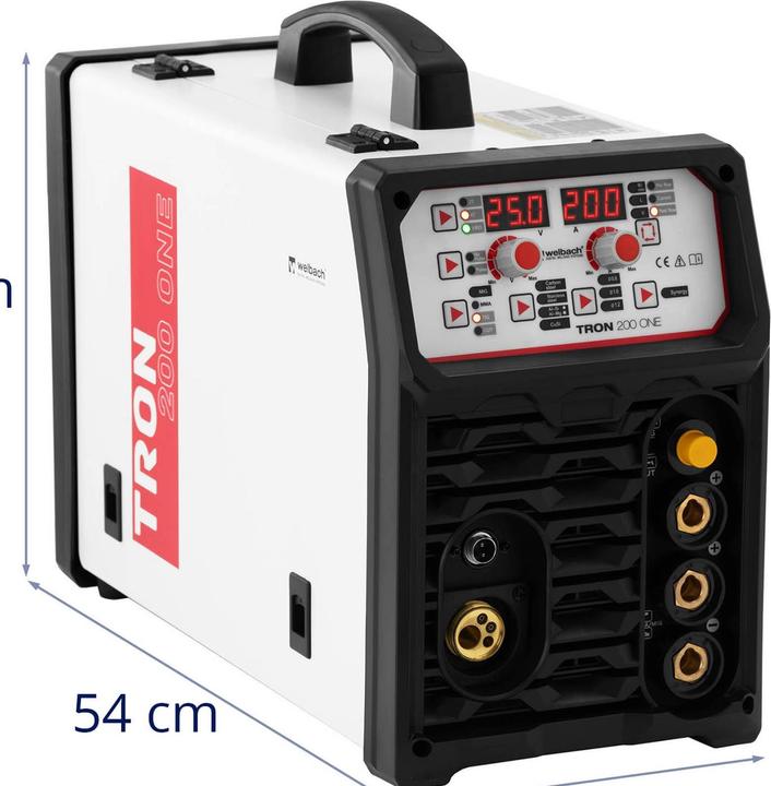 Produktbild Stamos welbach 4in1 Kombi-Schweissgerät MIG/MAG WIG Plasma E-Hand IGBT 200 A Synergie