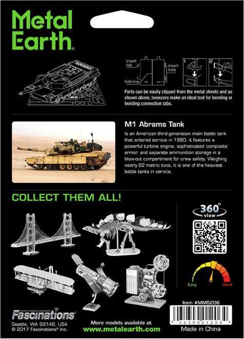 Image du produit Metal Earth Réservoir M1 Abrams