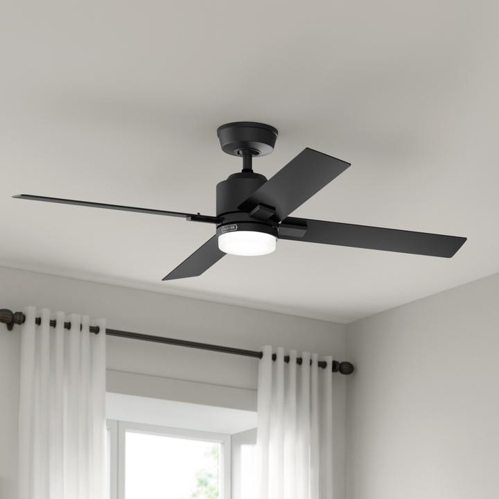 Image du produit Hunter Fans DC Deckenventilator Mila Schwarz mit LED & Fernbedienung (44 dB)