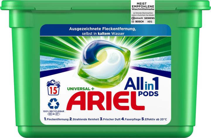 Produktbild Ariel All-in-1 PODS (15 Waschgänge, Pods)