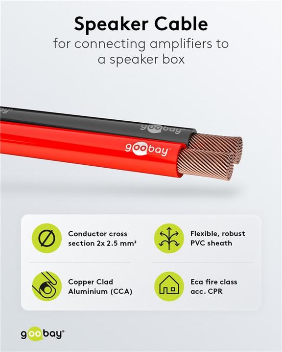 Produktbild Goobay Cca (100 m, 2.50 mm²)