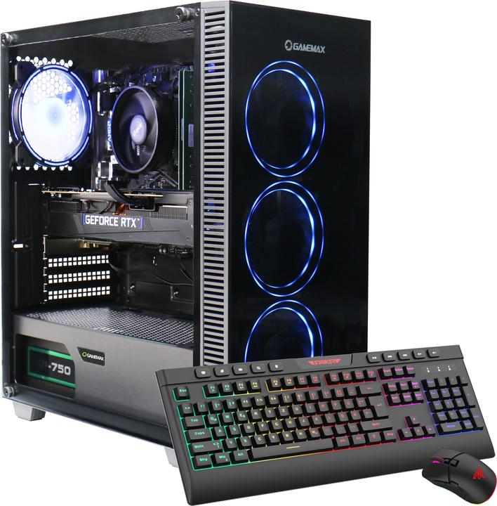 Actual product image Hyrican GAMEMAX Draco XD 7443 Ryzen 5 7500F 32GB DDR5 1TB SSD RTX 4070 (AMD Ryzen 5 7500F, 32 GB, 1000 GB, GeForce RTX 4070)