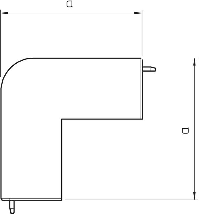 Productafbeelding OBO Bettermann OBO Vertr buitenhoek motorkap zuiver WDK HA0 (2.50 cm)