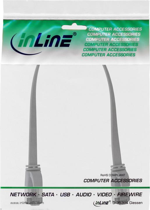 Immagine prodotto InLine Cavo patch piatto (U/FTP, CAT8.1, 0.25 m)
