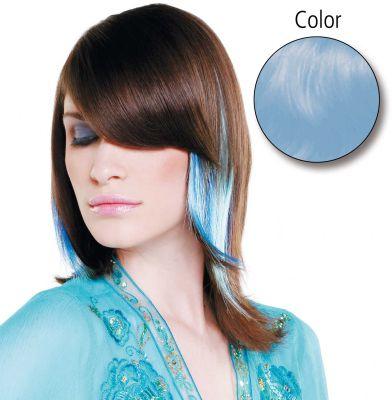 Balmain Straight Fantasy 45cm sky blue 10 Stück Echthaar (Sky Blue, 45 cm)