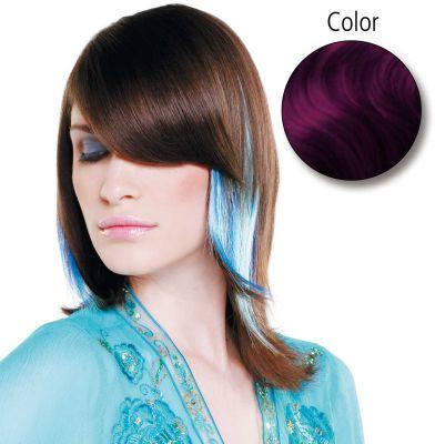 Comair Straight Fantasy 45cm purple 10 Stück Echthaar (Purple, 45 cm)
