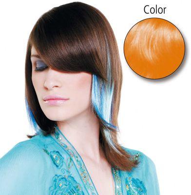 Balmain Straight Fantasy 45cm fresh orange 10 Stück Echthaar (Orange, 45 cm)