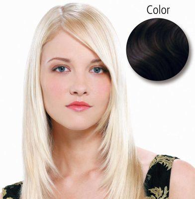 Comair Straight 45cm 2 dunkelbraun 10 Stück Echthaar Fill-In Extensions (Braun, 45 cm)