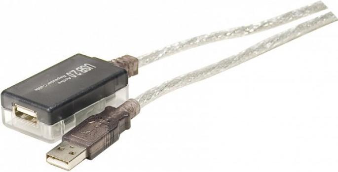 Produktbild Exertis Connect Aktives USB 2.0 Verlängerungskabel mit Verstärker, 12,0 m Maximal verlängerbar auf 36 Meter (12 m, USB 2.0)