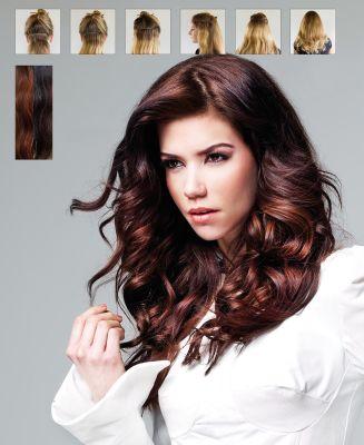 Balmain Clip In Weft Set 40cm Barcelona Echthaar (Barcelona, 40 cm)