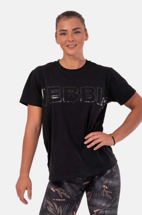Nebbia Invisible Logo T-shirt 602 black