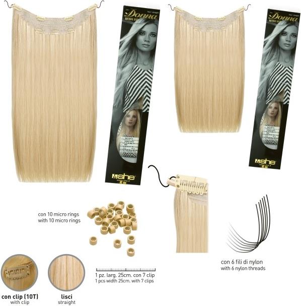 Produktbild SHE s.r.l. Hair Extensions Flip In (Kastanienbraun, 60 cm)