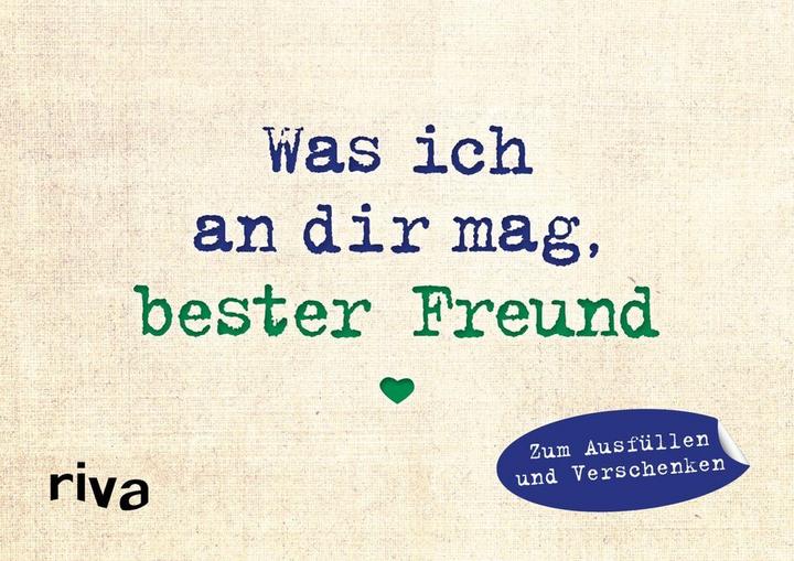 Produktbild Was ich an dir mag, bester Freund – Miniversion (Deutsch, Alexandra Reinwarth, 2019)
