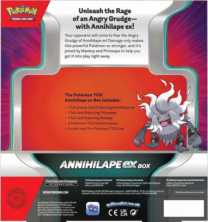 Immagine prodotto Pokémon TCG - Annihilape ex Box (Inglese, Box Set e Collezione)